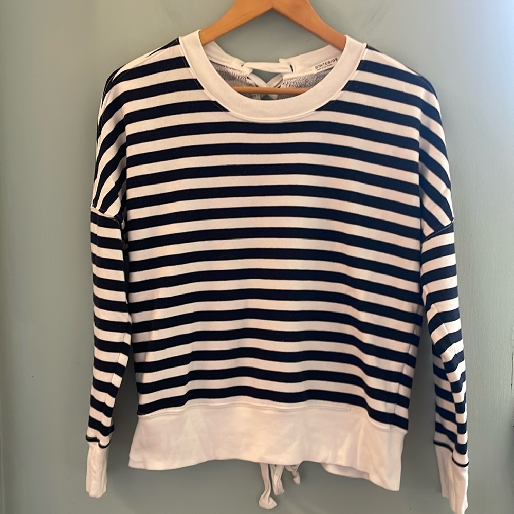 Stateside Striped Long Sleeve Top - XS